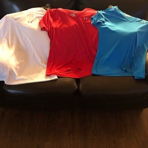 Under Armour Heatgear shirts lot of 3 size XL